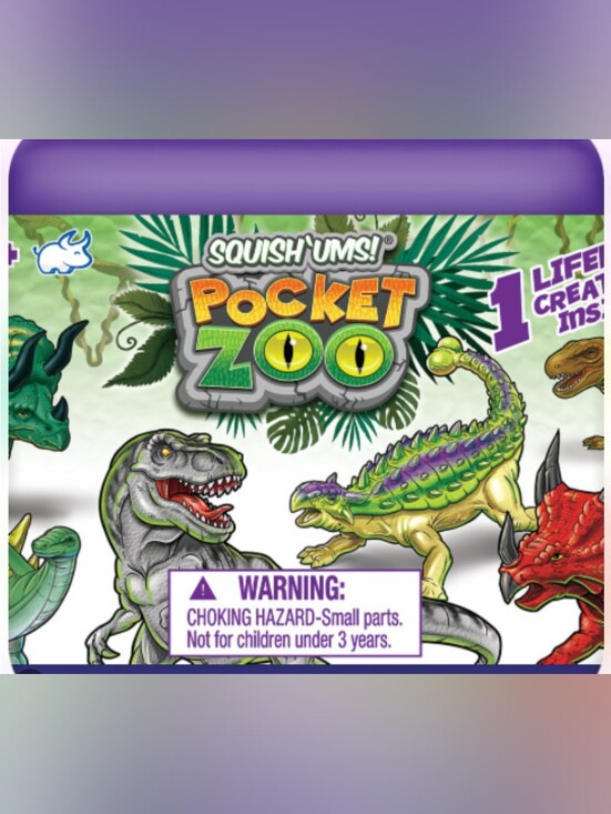 Other - Squish'Ums! Reptile Toy - Purple Pocket Zoo Squishy